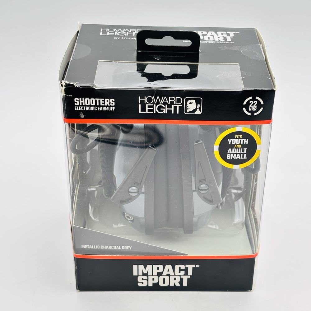 Howard Leight Impact Sport Sound Electronic Earmuff (GRAY) YOUTH/ADULT SMALL NOB